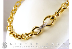 POMELLATO collier en or jaune et blanc 18Kt et diamants ct 0,46 Ref. C950101B. NEUF!