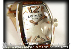 LOCMAN Montre panoramique Seulement le temps nacre Ref. 151. NEUF!