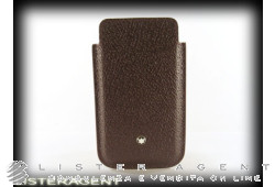 MONTBLANC Support Smartphone Choix Meisterstück en cuir bordeaux foncé Ref. 109187. NEUF!