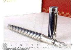 CARTIER stylo plume Pacha bleu lacqueur et finition platine Ref. ST220011. NEUF!