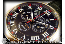 FRANCK MULLER Rondes Chronographe Perpetual Calendar Edition limitée en or blanc 18Kt Noir AUT Réf. 7008CCQPEI. NEUF!