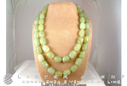 COLLIER jade incrusté, argent 925 plaqué or. NEUF!