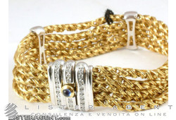 Bracelet MAXART semi -igido en or 18 carats et diamants. NEUF!