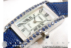 Montre PIEREZ en or blanc 18 carats avec saphirs. NEUF!