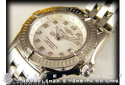 BREITLING Callistino femme en acier Nacre Ref. A7245C2A541765A. NEUF!