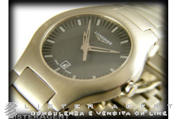 Montre LONGINES Seul le temps Gris Ref. L3.505.4.52.6. NEUF!