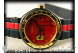 FERRARI Montre de montre Seulement du temps en Pvd acier Rouge Ref. 27022901. NEUF!