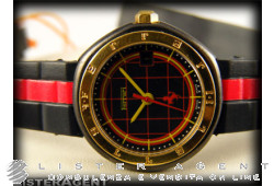 FERRARI Formula watch Seulement le temps dame en Pvd acier Noir. NEUF!