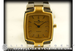 BAUME & MERCIER montre Seul le temps en acier et en or 18 carats Ref. B5874.0383. NEUF!