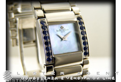 BAUME & MERCIER Catwalk en acier et saphirs Ref. M0A08050. NEUF!