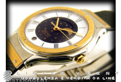 SECTEUR Atlantid Lunar en acier et or jaune 18Kt Ref. 2991. NEUF!