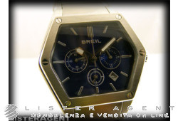 BREIL Chronographe en acier Bleu Ref. TW0658. NEUF!