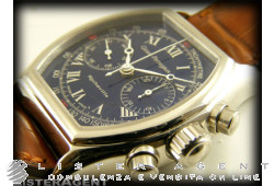 GIRARD PERREGAUX Richeville Chronographe en acier Remontage manuel bleu Ref. 27100. NEUF!