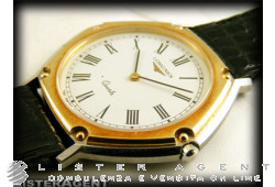 Montre LONGINES Seul le temps en acier deux tons Blanc Ref. 46904901. NEUF!