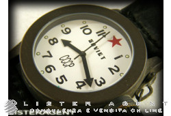 SOVIETIQUE CCCP Seul le temps montre en acier bruni blanc. NEUF!