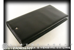 Porte cartes de visite MONTBLANC en cuir noir Ref. 30631. NEUF!