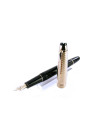 MONTBLANC stylo plume Meisterstuck Solitaire Dimension Géométrique en métal plaqué or et résine Réf 105986. NEUF!