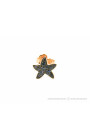 DODO by Pomellato boucle d'oreille mono Sea Star 9Kt or rose et zapphires bleu clair Ref. DOHSTP9ZA. NEUF!