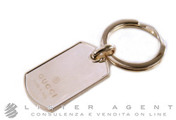 GUCCI Schlüsselanhänger Hundemarke aus 925er Silber Ref. YBF25093500100U. NEU!