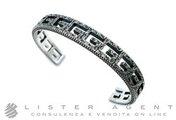 GUCCI Armband G Quadrat MM10 in 925 Silber Größe 18 Ref. YBA551919001018. NEU!