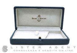 BAUME & MERCIER scatola per orologio in pelle blu. NUOVA!