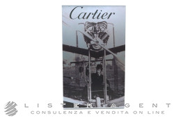 CARTIER Aluminium Display mit Flugzeuggrafiken. GEBRAUCHT!