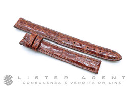 CARTIER cinturino originale in pelle di coccodrillo color marrone MM 12-12. NUOVO!