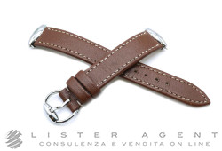 GUCCI cinturino originale in pelle marrone con fibbia in acciaio MM16 Ref. 15R SV. NUOVO!
