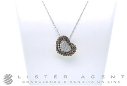 PASQUALE BRUNI collana Cuore con diamanti bianchi ct 0.63 e diamanti  Brown ct 2.25 Ref. 10864BN. NUOVA!