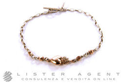 LAURENT GANDINI Armband mit Sacred Hearth in 925 Silber und 9 Karat Roségold. NEU!