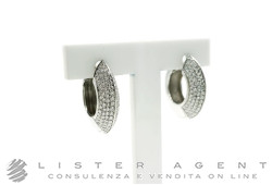 GIMOR orecchini Disco in oro bianco 18Kt con diamanti ct 1.68. NUOVI!