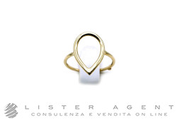 MARCO GERBELLA anello Goccia in oro giallo 18Kt Misura 13. NUOVO!