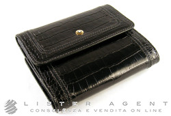 MONTBLANC Brieftasche La Vie de Boheme 6cc mit Blick Tasche in Leder von schwarzer Farbe Ref. 107609. NEU!