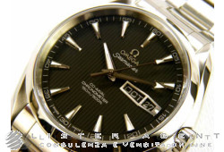 OMEGA Seamaster Aqua Terra Jahreskalender Co-Axial in Stahl Teck-Grau AUT Art.-Nr. 23110432206001. NEU!