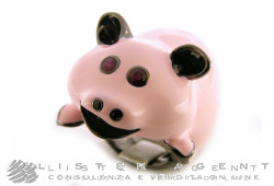 CASSETTI Ring Mahyaline in 925er Silber und Emaille mit Rubinen Größe 14. NEU!