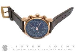 BOMBERG Semper Cronografo in acciaio placcato rosa Marrone Ref. SP42CHPGD. NUOVO!