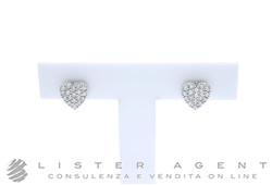 SONGA orecchini Cuore in oro bianco 18Kt con diamanti ct 0.30 Ref. 246675-30562095. NUOVI!