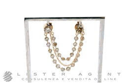 PARLAPIANO orecchino singolo Solitario per due buchi in oro rosa 18Kt con diamanti brown ct 2.18 Ref. 0273/8. NUOVI!