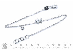 BRACCIALE Farfalla in oro bianco 18Kt e diamanti ct 0.14 Ref. BR4570. NUOVO!