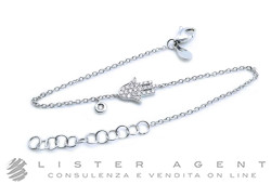 WDG bracciale Mano in oro bianco 18Kt e diamanti ct 0.13 G Si Ref. BFP6090. NUOVO!