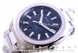 GUCCI GG2570 Mod. 142LG in Stahl Blau Ref. YA142303. NEU!