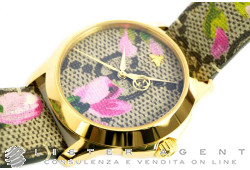 GUCCI Mod. 126MD aus gelbvergoldeten Stahl Ref. YA1264038. NEU!
