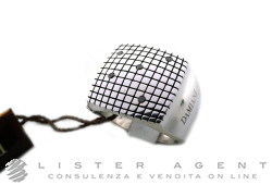 DAMIANI Metropolitan Ring aus 925 Silber mit schwarze Diamanten ct 0.09 Größe 58 Ref. 20076871. NEU!