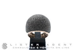 PASAVENTO anello in argento 925 placcato oro rosa e brunito marrone Mis 18 Ref. WPLVA137/M. NUOVO!