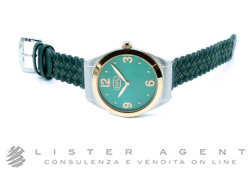 DODO orologio Paradise in acciaio bicolore Verde Ref. WAD6VE. NUOVO!