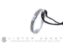 DAMIANI anello Metropolitan in oro bianco 18Kt con diamanti ct 0.06 Misura 14 Ref. 20053291. NUOVO!
