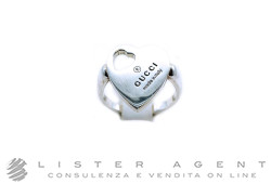 GUCCI anello Trademark Cuore in argento 925 Ref. YBC7963570010. NUOVO!