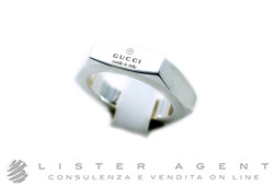 GUCCI anello Trademark Esagonale in argento 925 Ref. YBC7828390010. NUOVO!
