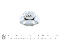 GUCCI anello Trademark in argento 925 Misura 20 Ref. YBC7791620010. NUOVO!