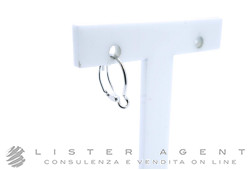 DODO by Pomellato orecchino Hoop Essentials in oro bianco 18Kt Ref. DHB4000-HOOPS-000OB. NUOVO!